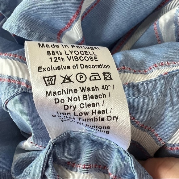 PALMER//HARDING Sunda Cinched-Waist Striped Shirt - Picture 8 of 8